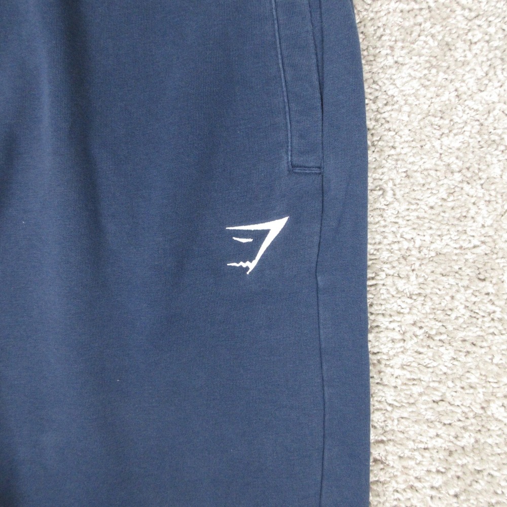 Gymshark Sweatpants Mens XL Navy Blue Fleece Joggers Comfort Gym Activewear - Picture 3 of 9